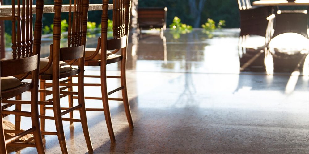 Honed and Sealed concrete