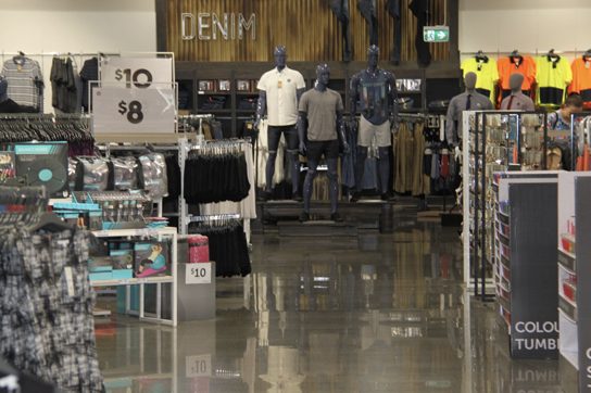 Commercial Concrete Floor in Retail Store