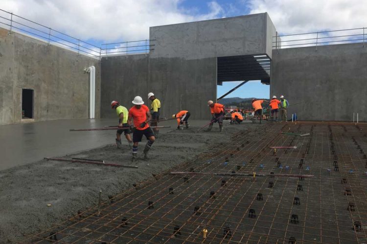 Commercial concreting job